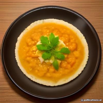 Tomato Uthappam — AI illustration, not a photo