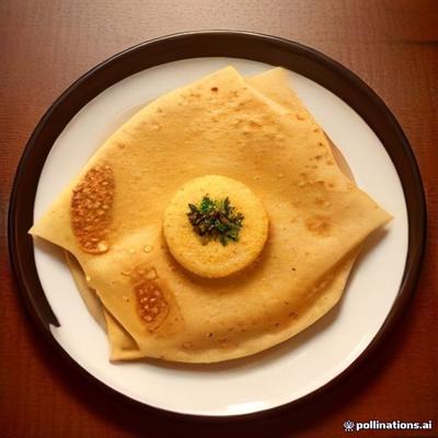 Onion / Masala / Karam Dosa — AI illustration, not a photo