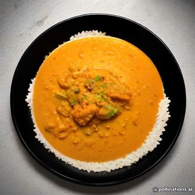Fry Piece Chicken Curry — AI illustration, not a photo