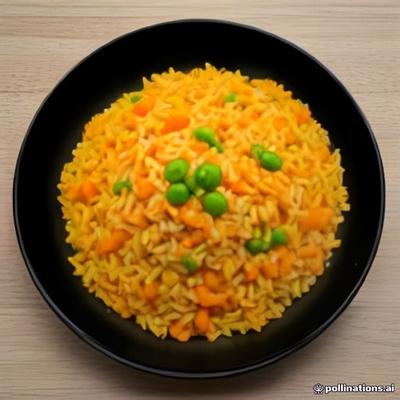 Veg Fried Rice — AI illustration, not a photo