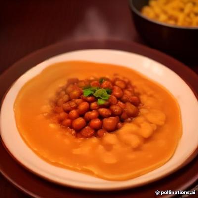 Chole Bhatura — AI illustration, not a photo