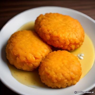 Perugu Vada (2) / Dahi Vada (2) — AI illustration, not a photo