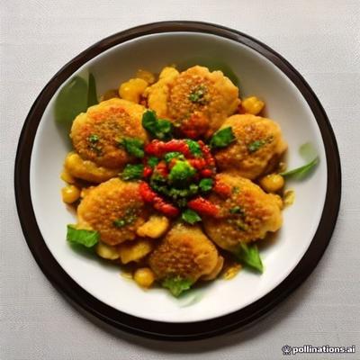Palak Pakoda — AI illustration, not a photo