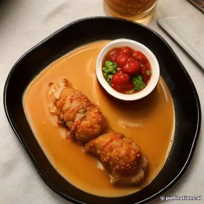 Stuffed Bajji — AI illustration, not a photo