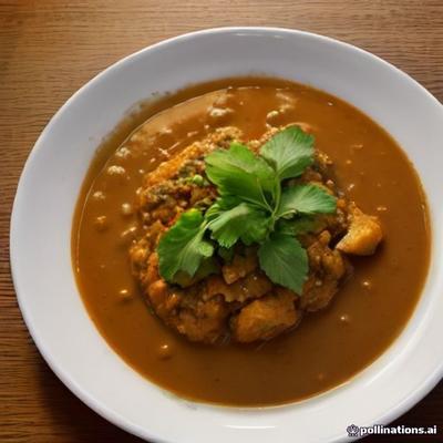 Gongura / Chettinad Chicken Curry — AI illustration, not a photo