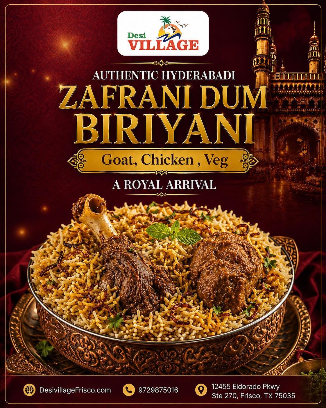 Desi Village, Frisco, promotional poster