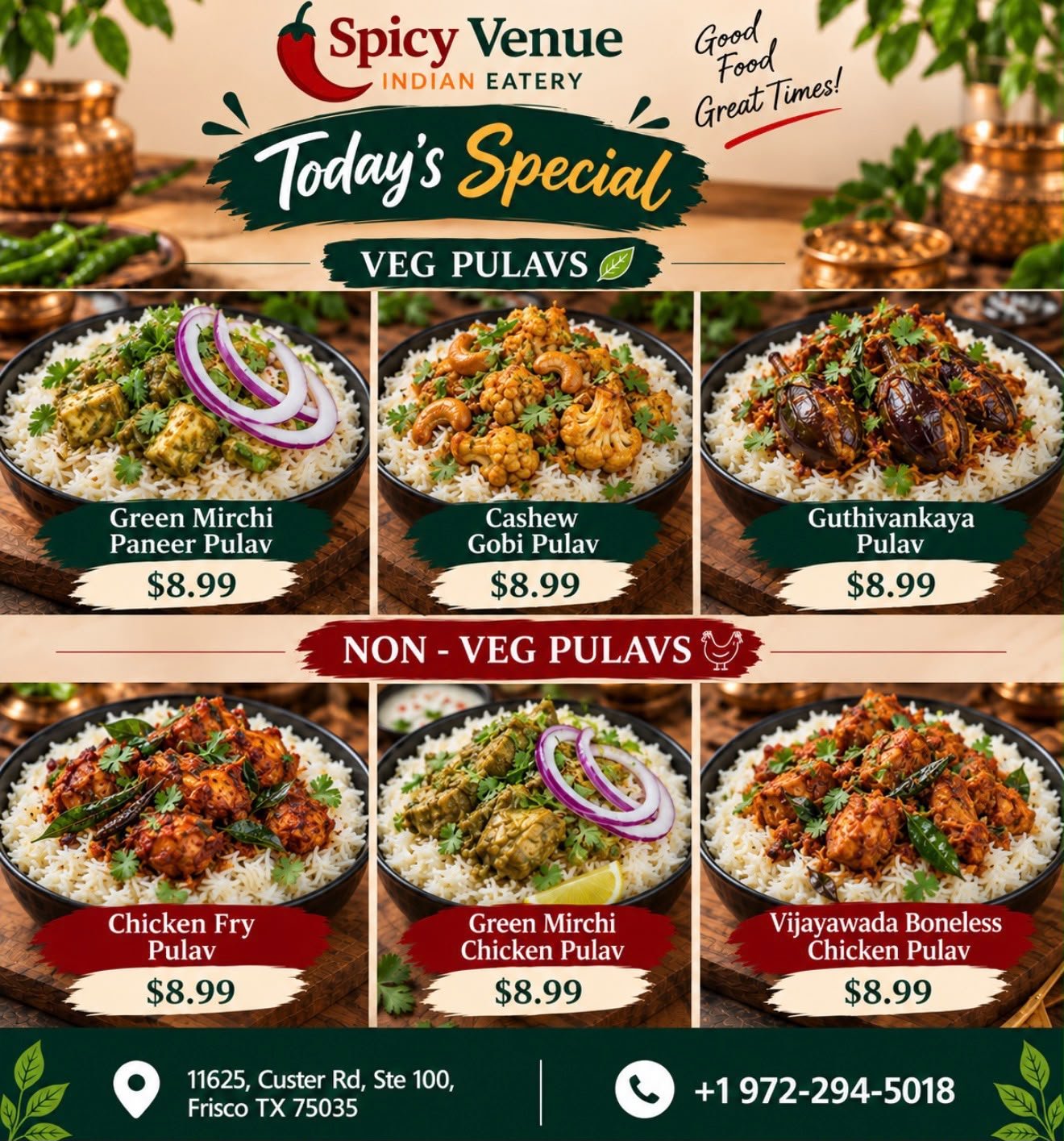 Spicy Venue promotional poster