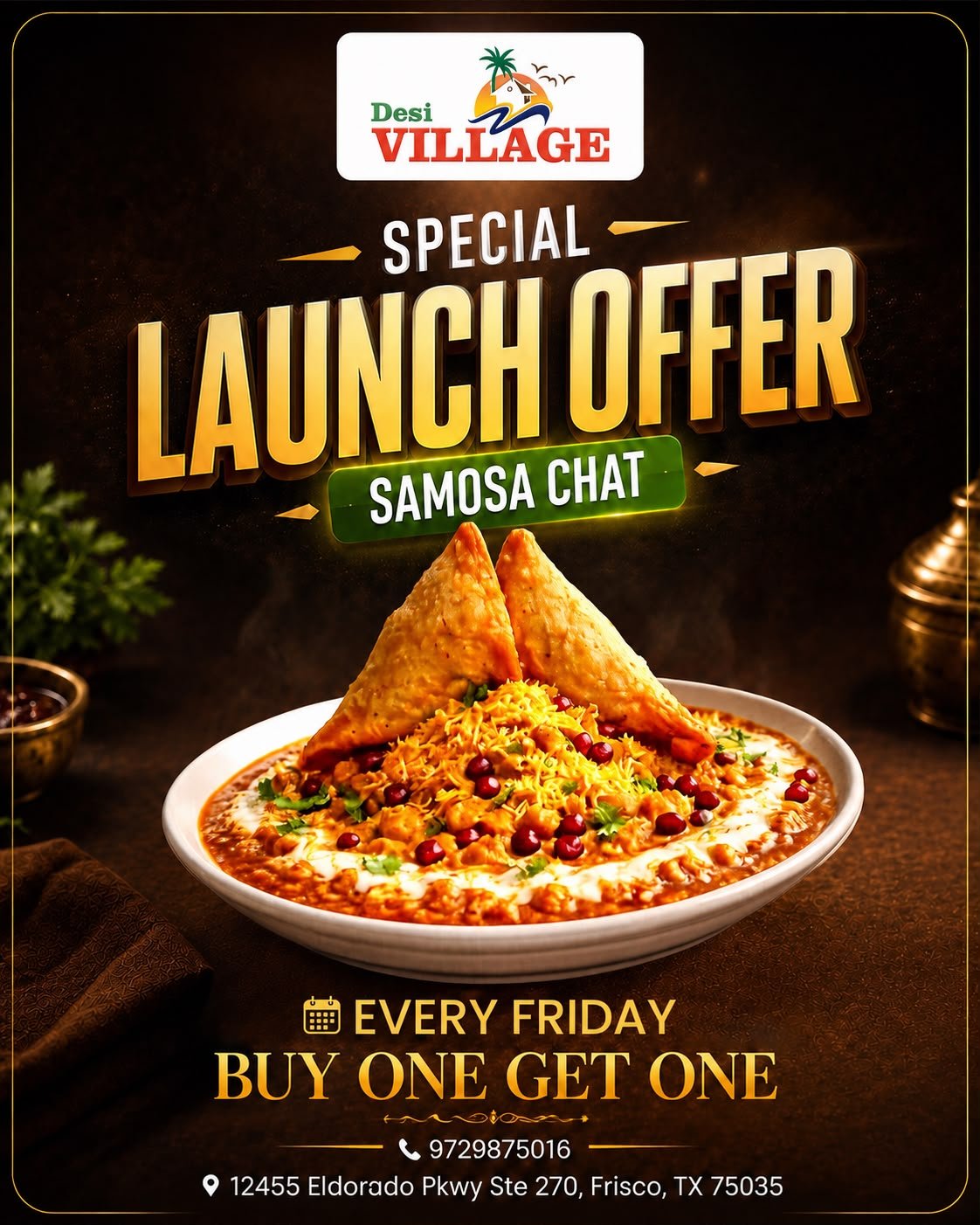 Desi Village, Frisco, promotional poster