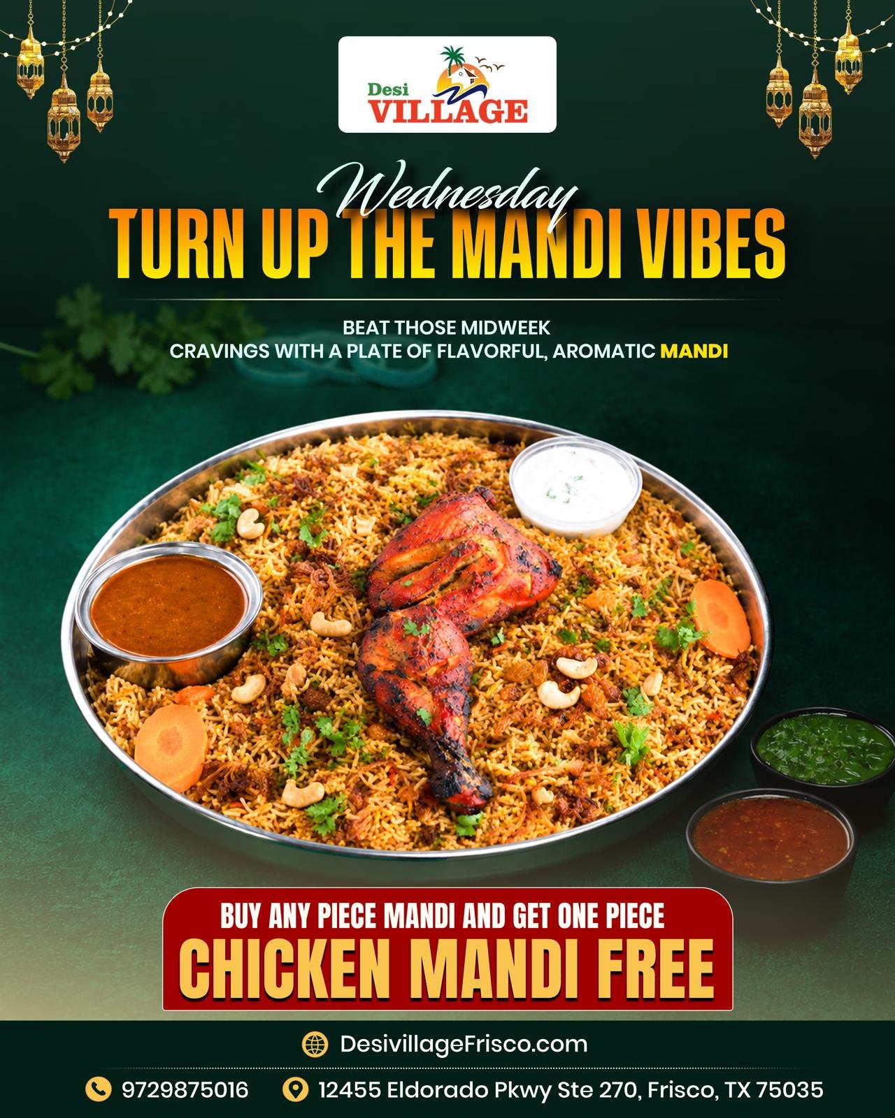 Desi Village, Frisco, promotional poster