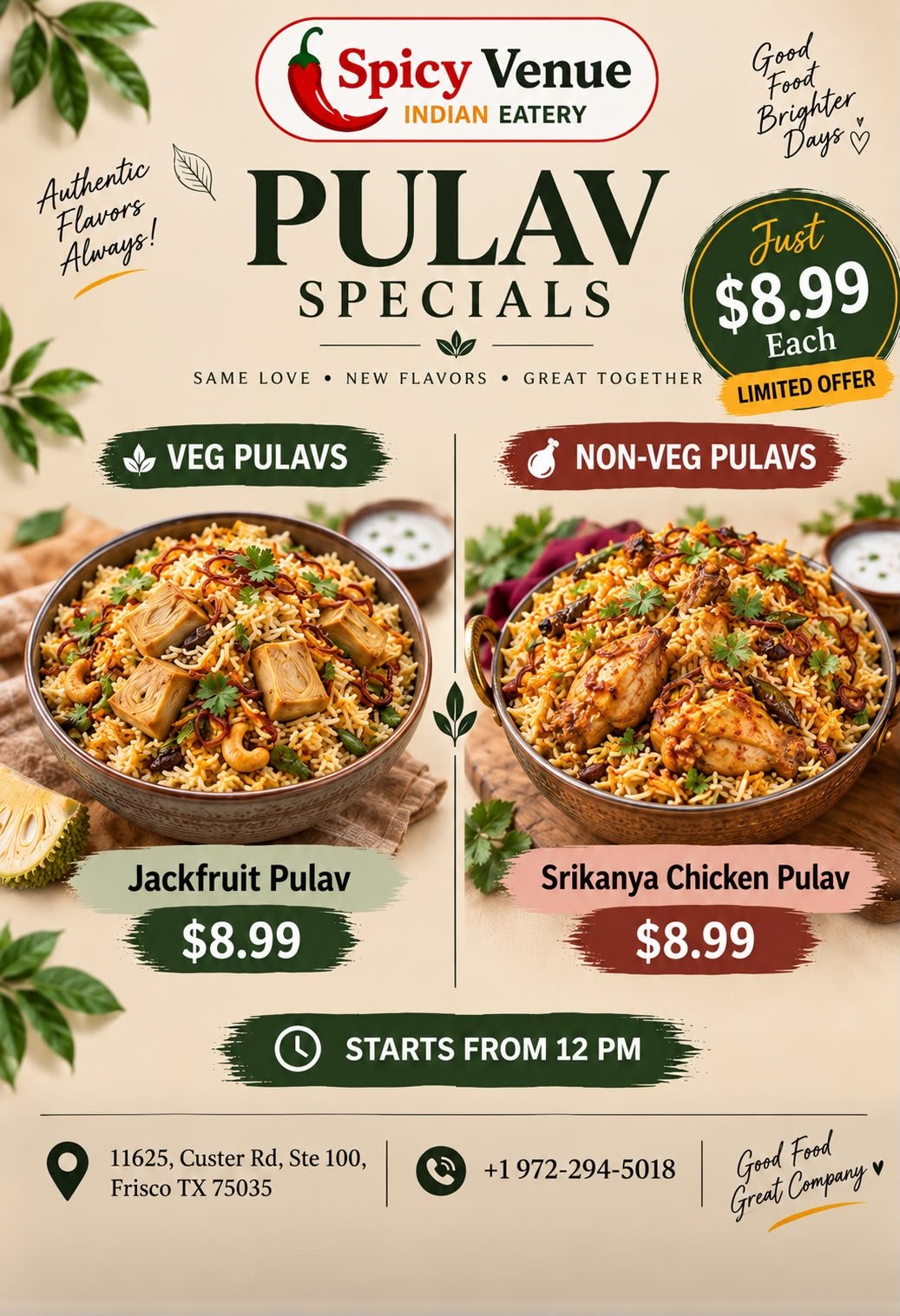 Spicy Venue promotional poster