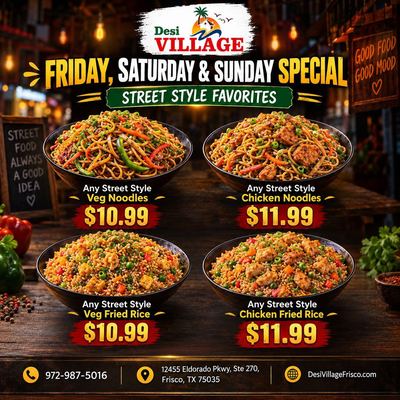 Desi Village, Frisco, promo poster